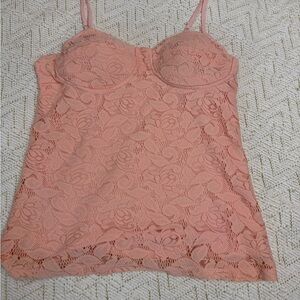 Candie's Soft Peach tank lace Camisole
